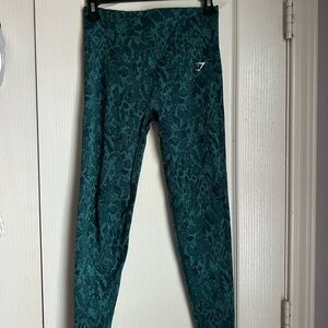 GYMSHARK blue/green adapt safari leggings